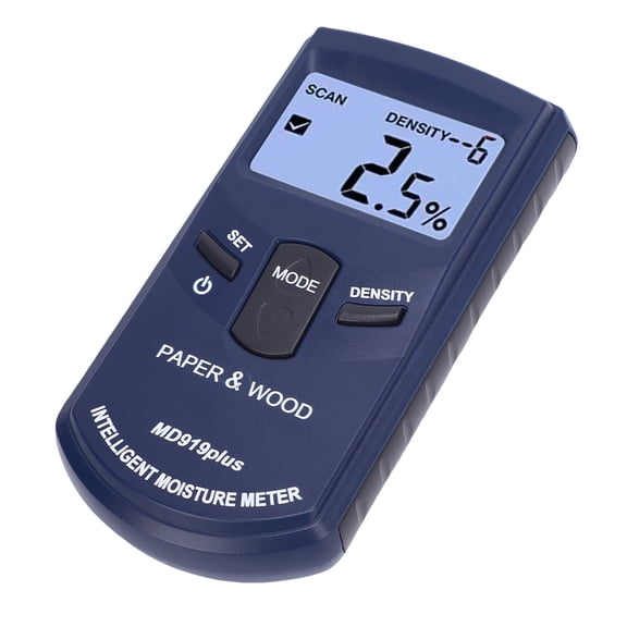 M Buder MD919plus Digital Wood Water Meter and Concrete Wall Moisture Detector, Professional Building Paper Air Humidity Tester, Highly Accurate Measurement Tool for Woodworking and Construction