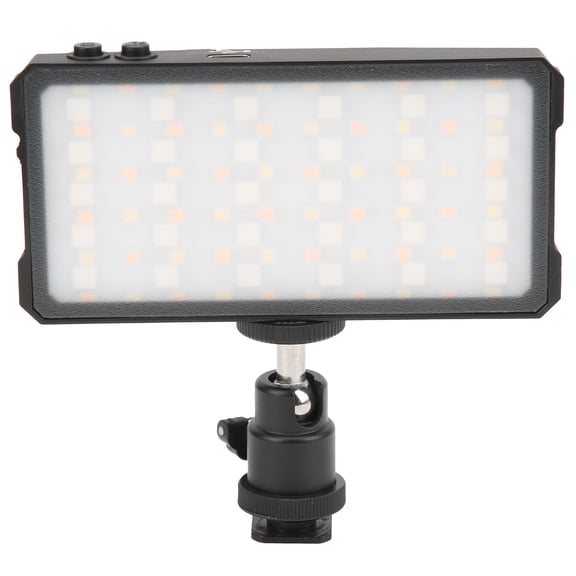 M Buder MFL-02 Dimmable 3000K-6500K RGB Full Color LED On-Camera Video Light Panel with Cold Shoe Ball Head, Portable Fill Light for Vlogging, Photography, and Live Streaming Content Creators