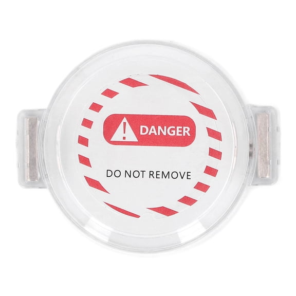 M Buder Magnetic Emergency Stop Switch Cover, Transparent PC Plastic Push Button Lockout Device, Round Protective Guard for Pushbutton Switches, 1 Pack