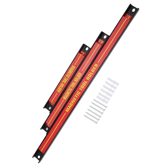 M Buder Magnetic Tool Holder Storage Strip Bar Hardware Industrial Supplies 7.87 in / 11.81 in / 18.11 in (200/300/460mm) - 3 Pieces