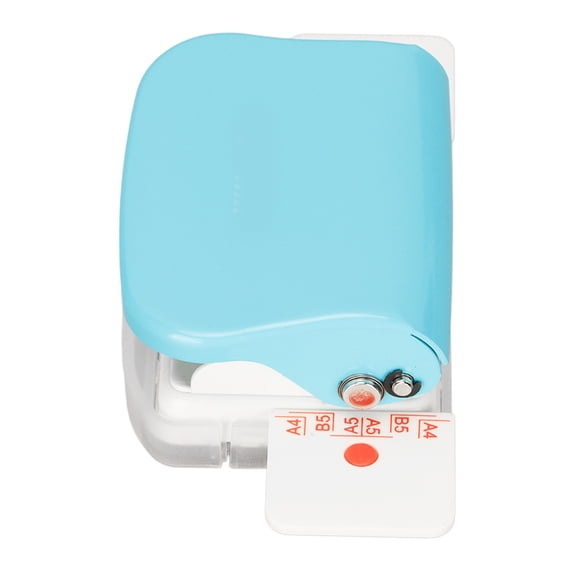 M Buder Manual Binding Machines Multipurpose 6 Holes Cinch Book Binding Machine for Home Office School, Compact Paper Puncher Organizer Tool Binding Supplies, Light Blue