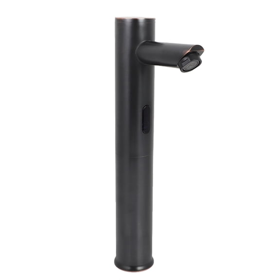 M Buder Matte Black Automatic Sensor Bathroom Basin Hands Free Water Faucet Mixer Wash Basin Taps Touchless Water Saver Brass G1/2 Thread 12.2in / 310mm Height Commercial Home