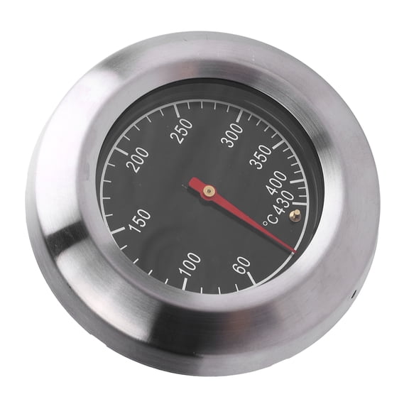 M Buder Meat Thermometer Food Cooking Oven Grill Temperature Gauge Stainless Steel Short Pointer Kitchen Supplies with Large Dial, Waterproof Analog Probe for BBQ Smokers (2.99 inches / 76 mm)