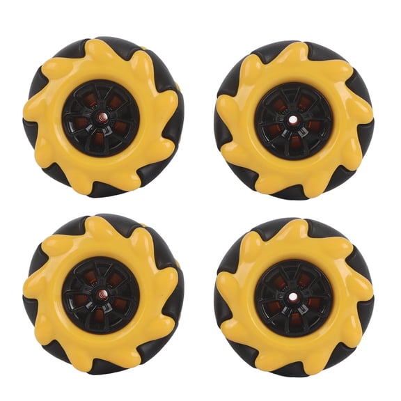 M Buder Mecanum Wheel Smart Robot Car Parts Accessories OmniDirectional DIY Toy Components 48mm (1.9 inches) 2 Pairs