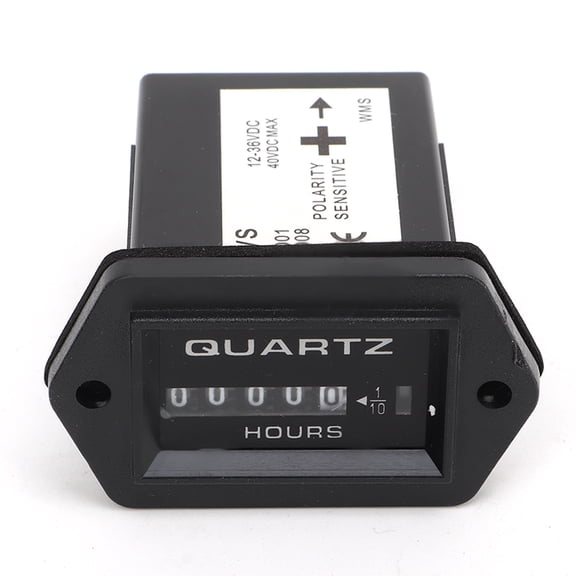 M Buder Mechanical Hour Meter DC12V to 36V High Accuracy Waterproof Rectangular Engine Hour Gauge For Boat Truck Tractor Marine Engine Generators 6.00 x 6.00 x 4.00 Inches / 15.2 x 15.2 x 10.2 cm