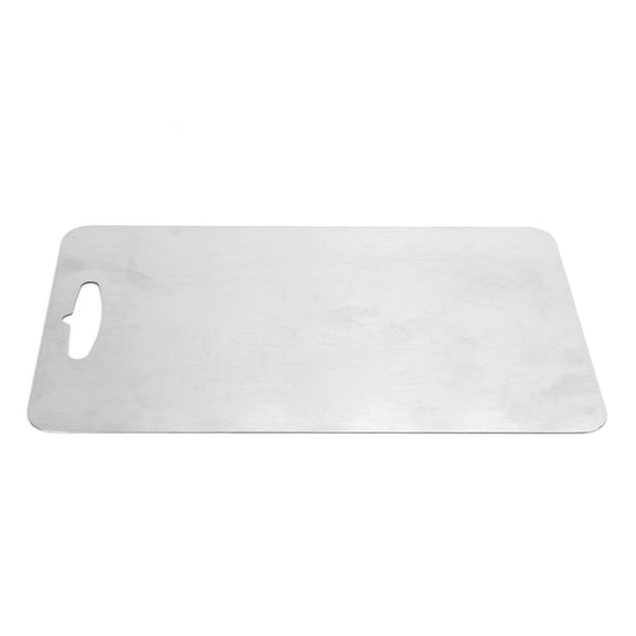 M Buder Medium Stainless Steel Cutting Board, Double-Sided Chopping Board for Kitchen Cooking, Vegetable & Meat Chopping (11.4 inches / 29 cm Length)