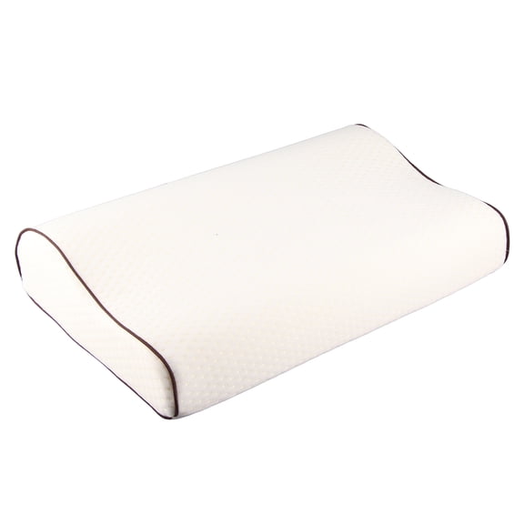 M Buder Memory Foam Pillow Slow Rebound Wavy Sleeping Pillow Shoulder Cervical Support Pillow Orthopedic Contour Bed Pillows for Neck Pain Relief, 19.7 x 11.8 inches / 50 x 30 cm