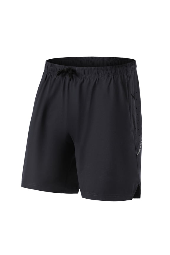 Men's 2-in-1 Mountain Bike Shorts Quick-Dry Cycling Riding Pants with Shock Absorbing Padding, Black Large. Premium Gear for Outdoor Hiking, Riding, and Commuting Performance.