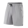 thumbnail image 1 of M Buder Men's 2-in-1 Mountain Bike Shorts Quick-Dry Cycling Riding Pants with Shock Absorbing Padding, Grey Medium. Top Choice for Hiking, Riding, and Active Commuting., 1 of 9