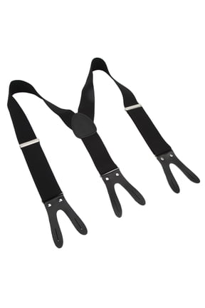 Men's Suspenders Button Type Widened Y-Shape Adjustable Elastic Pants Strap, 2.0x43.3 inches / 5x110 cm, Elegant and Comfortable Heavy Duty Trouser Braces for Dating, Work, and Daily Use