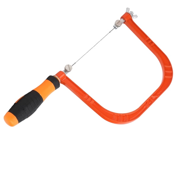 M Buder Mini Coping Saw Adjustable Aluminum Alloy Frame Hand Saw Woodworking Cutting Manual Hardware Tool, 12.2 in / 310 mm Length