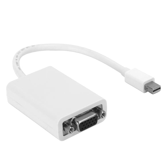 M Buder Mini DP Male to VGA Female Converter High Definition Adapter Cable 6.7 inches / 17 cm for Computer Monitor Projector White