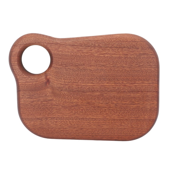 M Buder Mini Ebony Cutting Board Small Wooden Fruit Chopping Board Plate Multifunctional Reversible Kitchen Prep Tool for Meat Cheese Veggies 9.06 inches / 23 cm