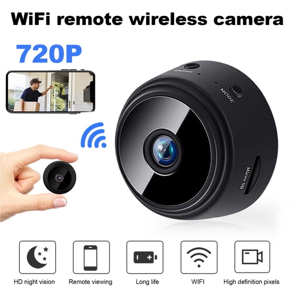 M Buder Mini HD 720P Wireless Hidden Camera, Home WiFi Remote Security Camera with Motion Detection and Night Vision, 5.9 inches / 15 cm
