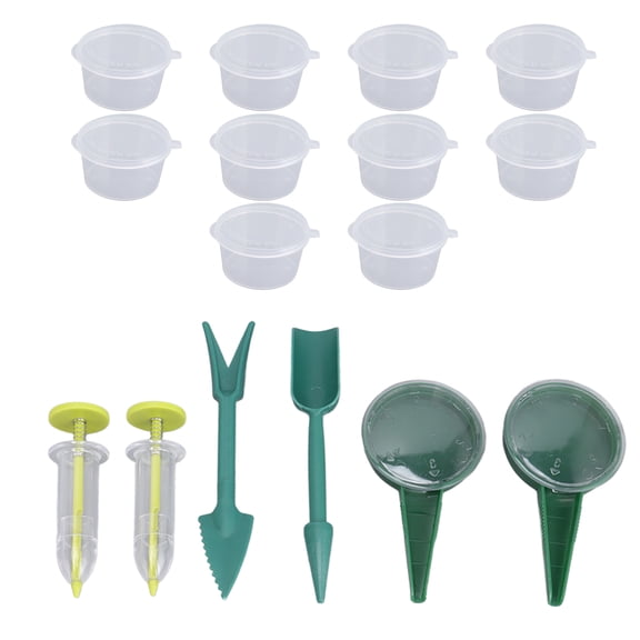 M Buder Mini Handheld Sowing Seed Dispenser and Sower Spreader Kit for Carrot Lettuce Grass Spinach Seeds, Portable Garden Planting Seeder Tools Set (16 Pieces / Pack)