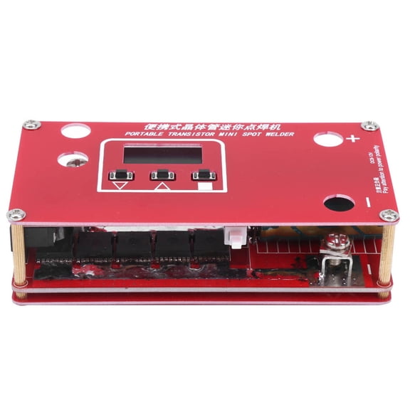 M Buder Mini Spot Welder Machine Portable Transistor 18650 Lithium Battery Welder Kit For Capacitor Stud, Compact Welding Tools For Battery Repair Power Banks (17x11x3 Inches / 43.2x27.9x7.6 cm)