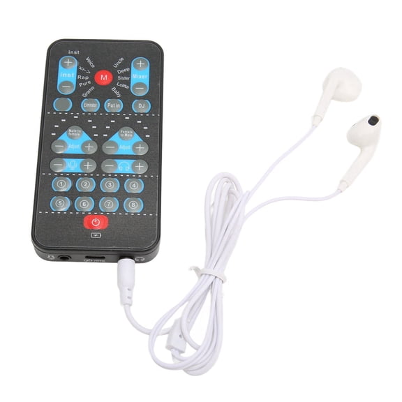 M Buder Mini Voice Changer Support Multi Languages Sound Card Voice Changer with 8 Sound Effects for Mobile Phone Computer, 7.48 inches / 19 cm