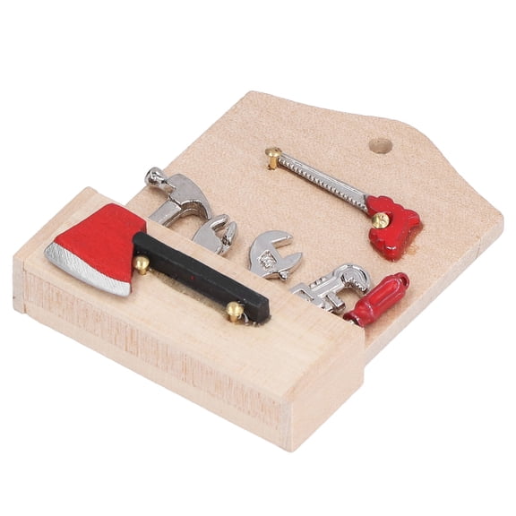 M Buder Miniature Tools 1:12 Scale Mini Dollhouse Birch Wood Homework Miniature Tool Model Decoration Accessories