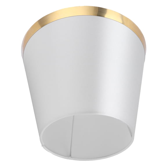 M Buder Modern Fabric Empire Lamp Shade for E27 Table Lamp Floor Light, Inner PVC Coating, Replacement Lampshade (Upper 6.3 in, Lower 10 in) - Gray