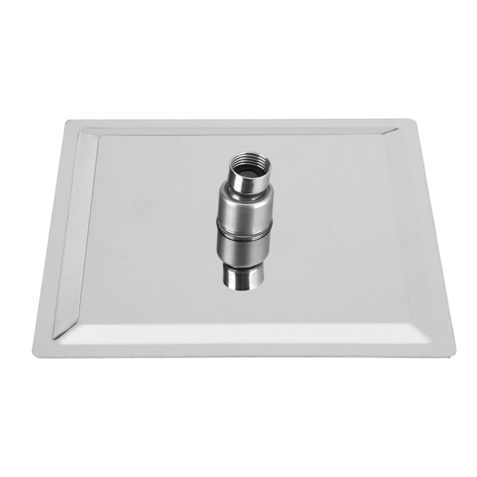 M Buder Modern Square Stainless Steel Rainfall Rain Shower Head Bathroom Top Sprayer, 8 Inch Ultra-Thin High Pressure Showerhead for Home, Silver 7.87 inches / 20 cm