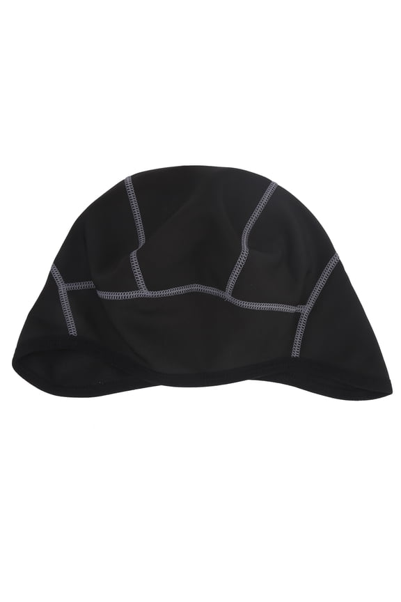 Motocycle Riding Thermal Cap Winter Windproof Warm Cycling Running Skiing Head Hat Black Unisex Helmet Liner Gear 20.5-22.8 inches / 52-58 cm