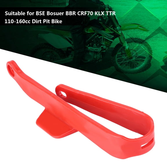 M Buder Motorcycle Chain Slider Rear Swingarm Protection Cover for BSE Bosuer BBR CRF70 KLX TTR 110-160cc Dirt Pit Bike Red (8.78 inches / 22.3 cm)