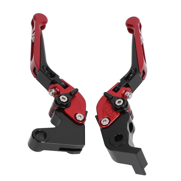 M Buder Motorcycle Folding Clutch Brake Levers CNC 6061 Aluminum Alloy Replacement Set for Yamaha YZF R1 2004-2008 R6 2005-2016 R6S Red