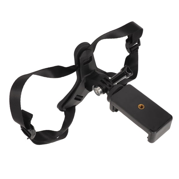 M Buder Motorcycle Helmet Chin Strap Mount Set Black Anti Slip Shock Absorption PC Action Camera Accessories Kit Universal Compatibility Bracket Extensions 5.51 inches / 14.0 cm Length