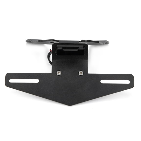 M Buder Motorcycle License Plate Bracket Mount Holder with 5050 White LED Light Fender Eliminator Rear Tail Tidy Number Plate Frame Fit for SUZUKI GSXR600 GSXR750 2015-2019 (8.66 inches / 22 cm)