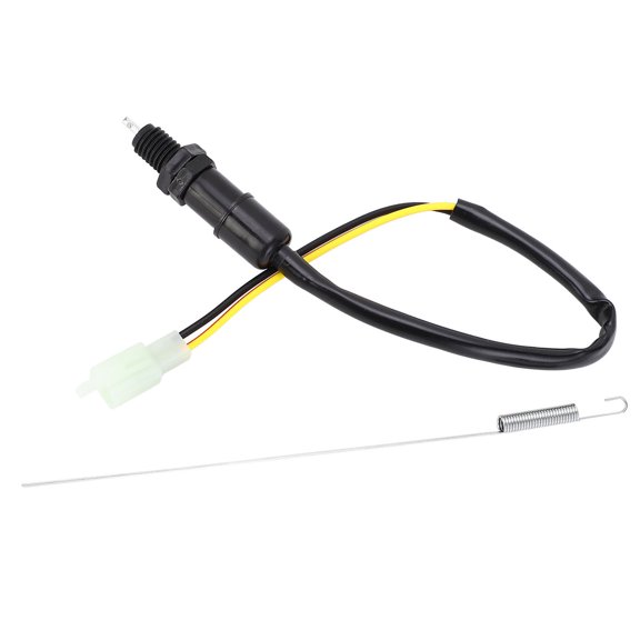 M Buder Motorcycle Rear Brake Light Switch with Spring Kit 2 Wire 15.75 Inches / 400mm Long Universal Safe Connection Replacement Part for ATV Dirt Bike Scooter Off-Road