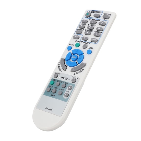 M Buder Multi-Functional Universal Projector Remote Control Long Distance Wireless Replacement Control Compatible with RD-448E NP-VE280 NP-VE281 NP-V260 (Batteries Not Included)
