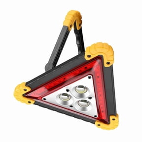 M Buder Multi-functional Car Triangle Warning Light LED Roadside Emergency Safety Sign High Visibility Hazard Lamp (8.27 x 7.48 x 1.97 inches / 21.0 x 19.0 x 5.0 cm)