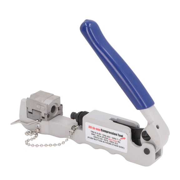 M Buder Multifunctional Coax Crimper Compression Tool for F BNC RCA Connector RG58 RG59 RG62 Coaxial Cable