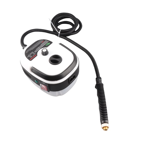 M Buder Multifunctional High Pressure Portable Handheld Steam Cleaner, 1500W Fast Heating Machine, 6-Gear Adjustment, 105C/221F, for Kitchen Bathroom Floor Auto, White US Plug (59.06 in / 1.5M Cord)