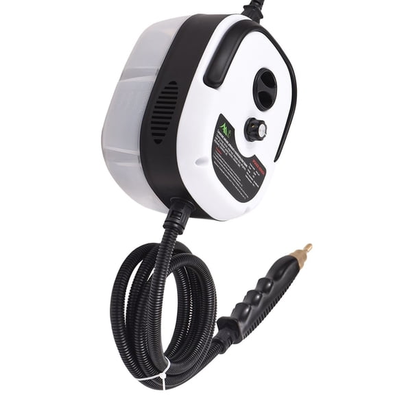M Buder Multifunctional High Pressure Portable Handheld Steam Cleaner, 1500W Fast Heating Machine, 6-Gear Adjustment, 105C/221F, for Kitchen Bathroom Floor Auto, White (59.06 inches / 1.5 M Cord)