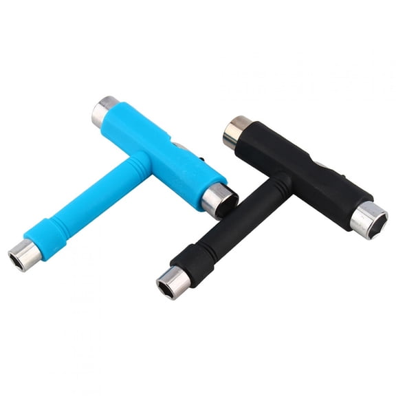 M Buder Multifunctional Skateboard T-Tool Set, All-in-One Skate Wrench Adjusting Tool for Axle Nuts and Kingpins (Random Color)