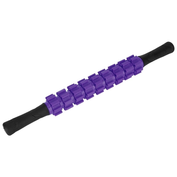 M Buder Muscle Massage Sticks Fitness Sport Fascia Rod Roller for Deep Tissue High Strength Trigger Point Muscle Relaxation and Pain Relief, 18.5 inches / 47.0 cm Purple
