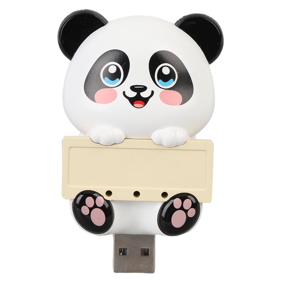 M Buder Negative Ion Air Purifier Quiet Running USB Plug in Air Ionizer Odor Dust Removal Panda 2.0x1.3x2.8 inches / 5x3.3x7 cm