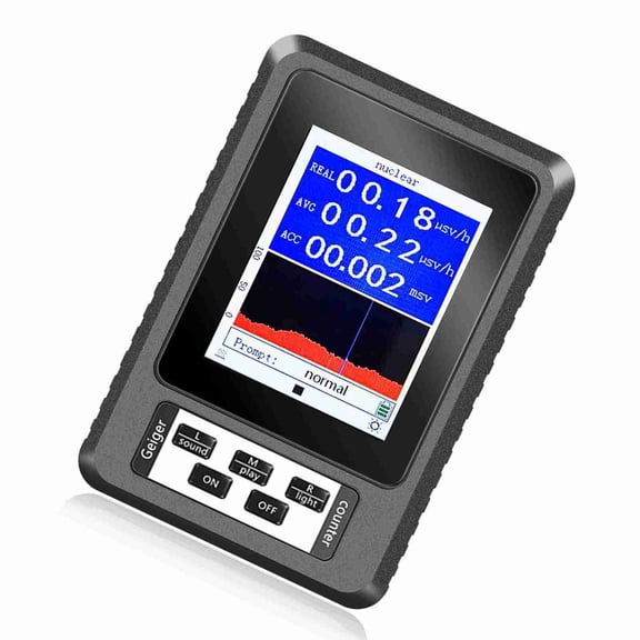 M Buder Nuclear Radiation Detector Accurate Sensitive Geiger Counter Real Time Beta Gamma X Ray Detection Dosimeter, 1 Count