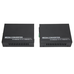 M Buder Optical Ethernet Media Converter Single Mode 10/100Base-TX to 100Base-FX RJ45 to SC Fiber Transceiver Up to 25km Range Fiber Optic Modem for Indoor Outdoor Network Connections