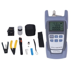 M Buder Optical Fiber Power Meter Kit with FC SC Adapter, Fiber Optic Cutter, Wavelength Tester Tool Set, DXL-40D Meter, HT-10 Pen, Network Cable Testing Equipment Set (9.45 inches / 24 cm)