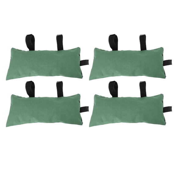 M Buder Organic Silicone Thickened Canvas Flood Barrier Sandbags 4 Pack, Zipper Closure Water Control for Door, Green, 19.7 x 9.8 in / 50 x 25 cm