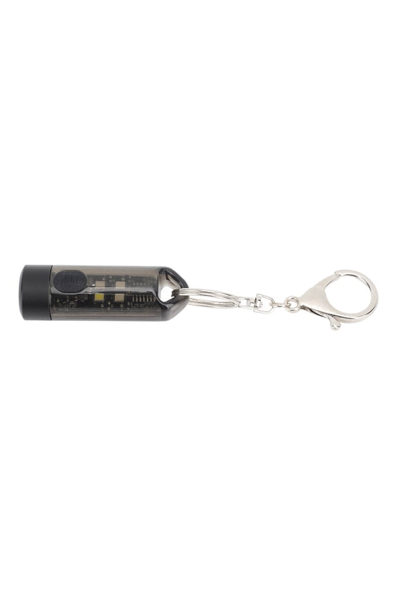 Outdoor Camping Keychain Flashlight Waterproof Portable USB Rechargeable Mini LED Flashlight Black for Emergency and Everyday Use