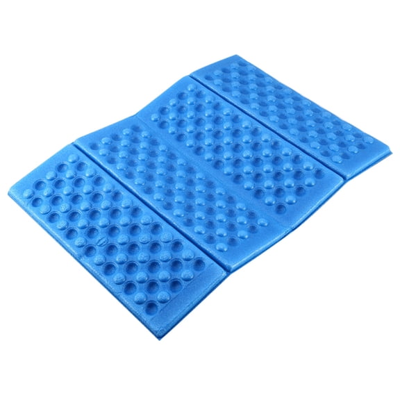 M Buder Outdoor Portable Foldable EVA Foam Waterproof Stadium Cushion Seat Pad Chair for Garden Park Camping Bleachers, Sky Blue and Black, 15.35 inches / 39 cm Length[cite: 1]