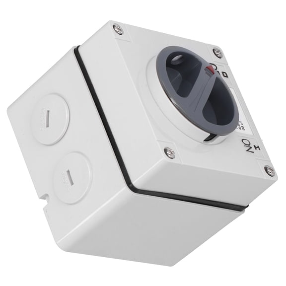 M Buder Outdoor Waterproof Switch Socket 3P40A Dustproof Isolation Rotary Buttons Indicators 500V Industrial Control Components Flame-Retardant PC IP66 (4 in / 101.6 mm)