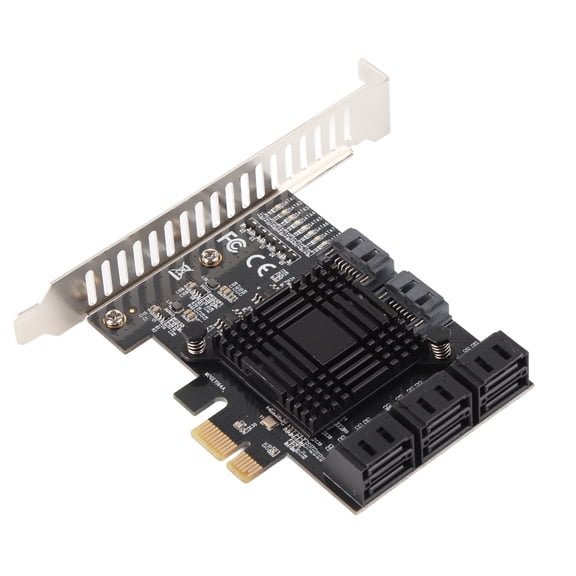 M Buder PCIE Expansion Card 8 Ports Stable Heat Dissipation Convenient Practical Compact Computer Supplies for Win Server Mac Linux (5.91 inches / 15 cm)