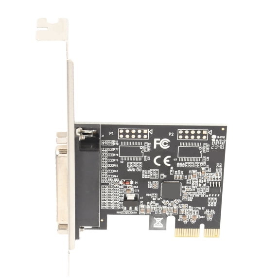 M Buder PCIE Expansion Card PCI Express 1X IEEE 1284 DB25 Parallel Printer Port Adapter, AX99100 Chipset Broad OS Compatibility for Desktop PC Computer