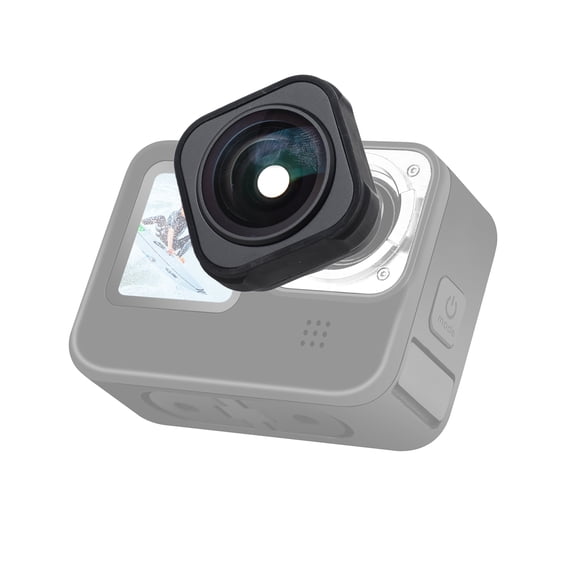 M Buder PU553B 155 Degree Ultra Wide Angle Action Camera Lens Mod Anti Shaking Water Resistant Replacement Lens for GoPro Hero 12 11 10 9 Black (1.4 x 0.6 x 1.4 inches / 3.5 x 1.4 x 3.5 cm)