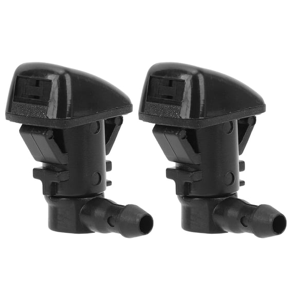 M Buder Pair of Windshield Washer Nozzle Spray Jet Replacement for Ford Fiesta 2011-2019 Improve Vision Enhance Driving Safety OE Part BE8Z17603A Dual Hole Black
