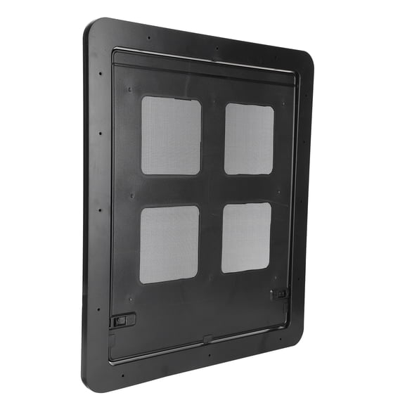 M Buder Pet Door Large Screen Door for Cats and Small Dogs Sliding Screen with Magnetic Flap Black Simple Installation 17.32 in / 44 cm